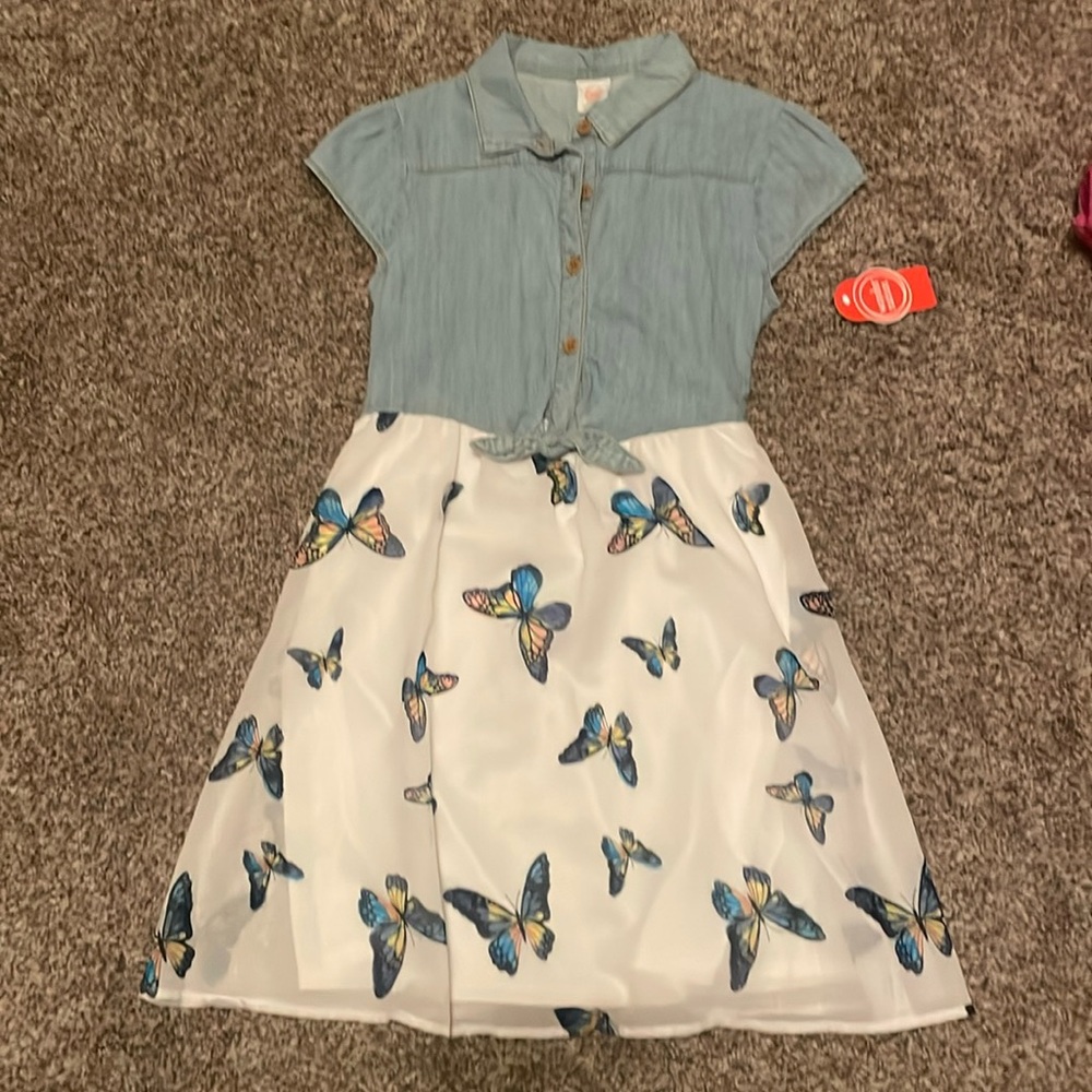 Wonder Nation Butterfly dress Girls size 10/12